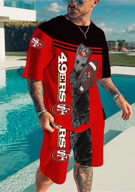 San Francisco 49ers Limited Edition Top And Shorts Two-Piece Suits Merch For Fans Gift For Sport Music Fans