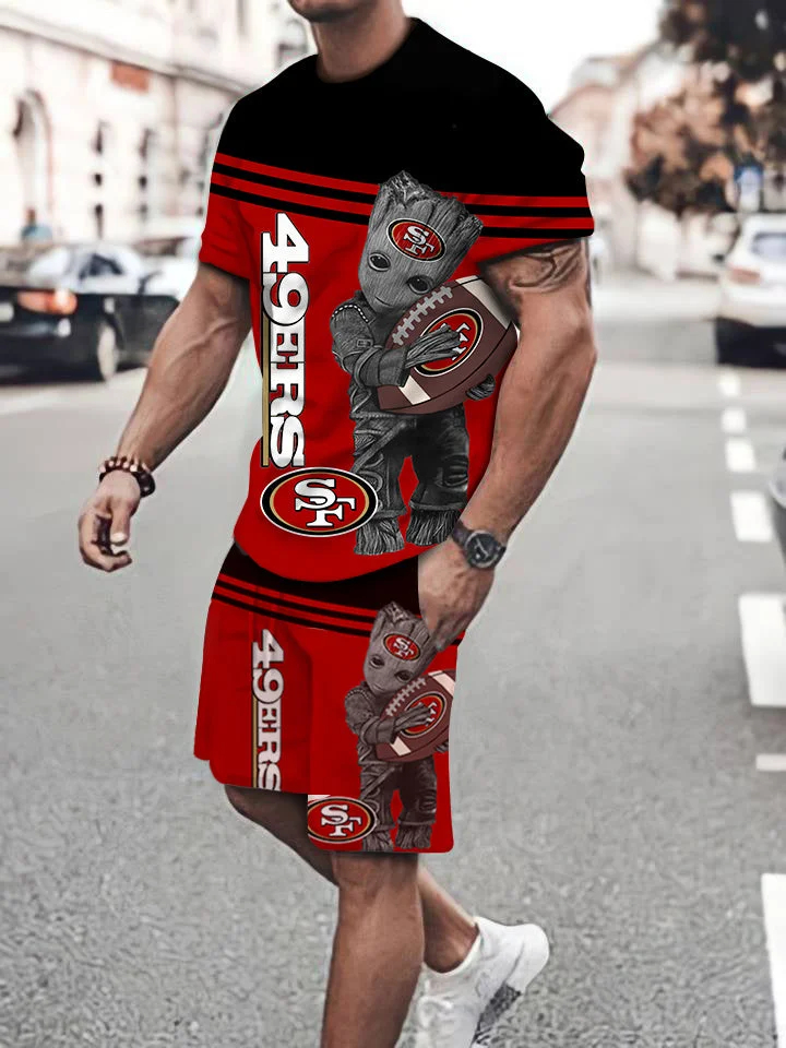 San Francisco 49ers Limited Edition Top And Shorts Two-Piece Suits Merch For Fans Gift For Sport Music Fans