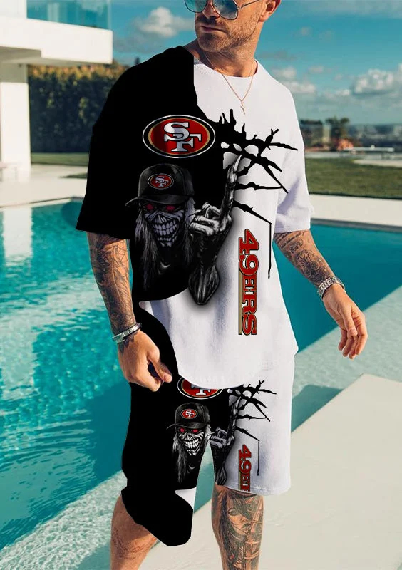 San Francisco 49ers Limited Edition Top And Shorts Two-Piece Suits Merch For Fans Premium Merchandise