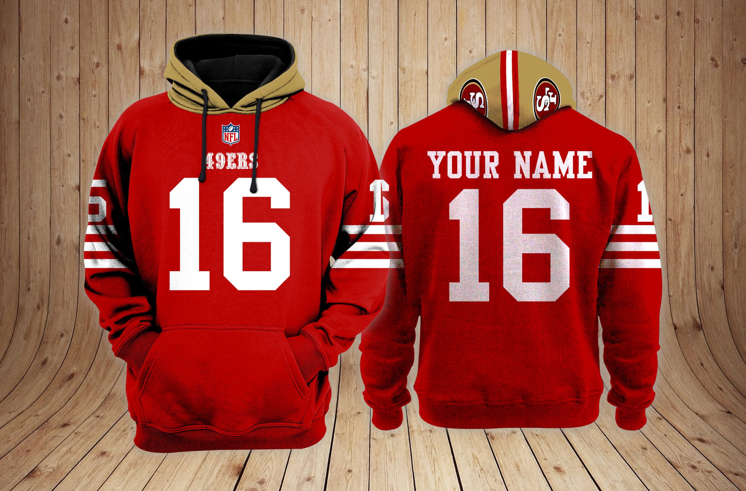 San Francisco 49ers NFL Team 3D Hoodie