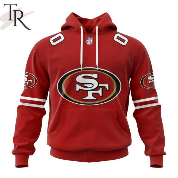 San Francisco 49ers Personalized Name And Number NFL 3D Hoodie Version 91