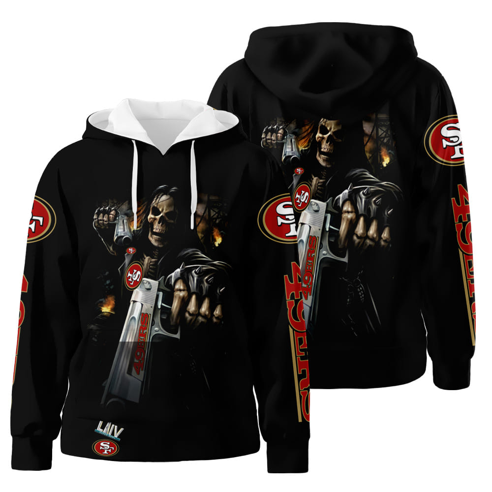 San Francisco 49ers Super Bowl 3D All Over Print Hoodie Zip-Up Hoodie