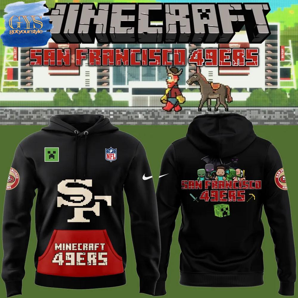 San Francisco 49ers x Minecraft Limited Edition Hoodie Premium Merchandises