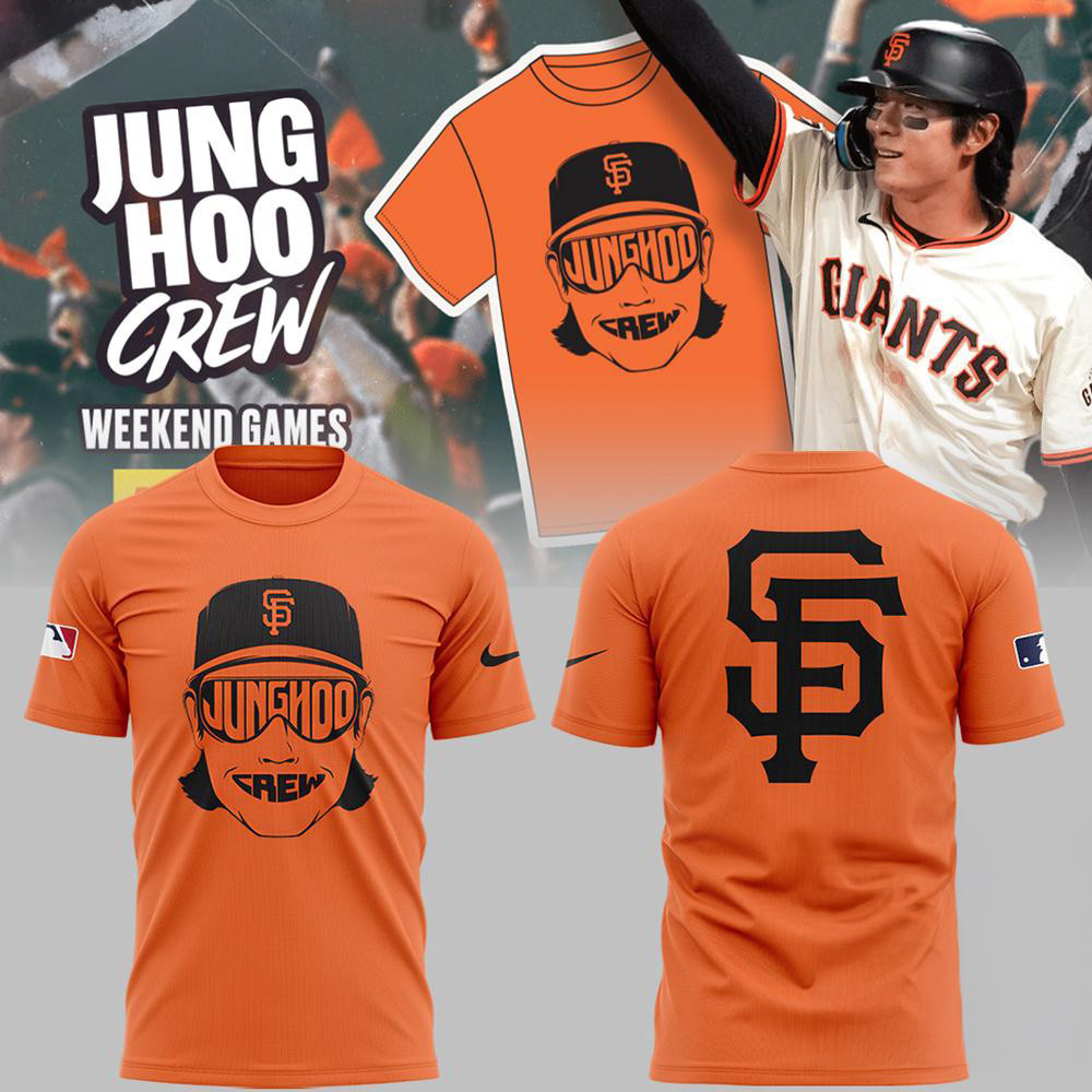 San Francisco Giants MLB 2025 Jung Hoo Crew Shirt Baseball Fan Gift Ideas