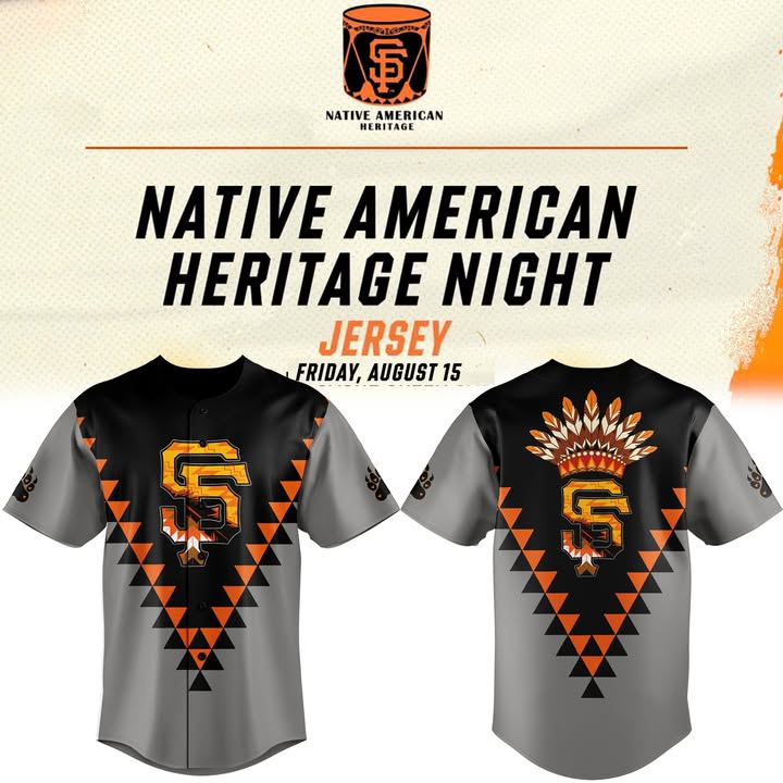 San Francisco Giants Native American Heritage Jersey Giants Merch Best Gifts For Baseball Players