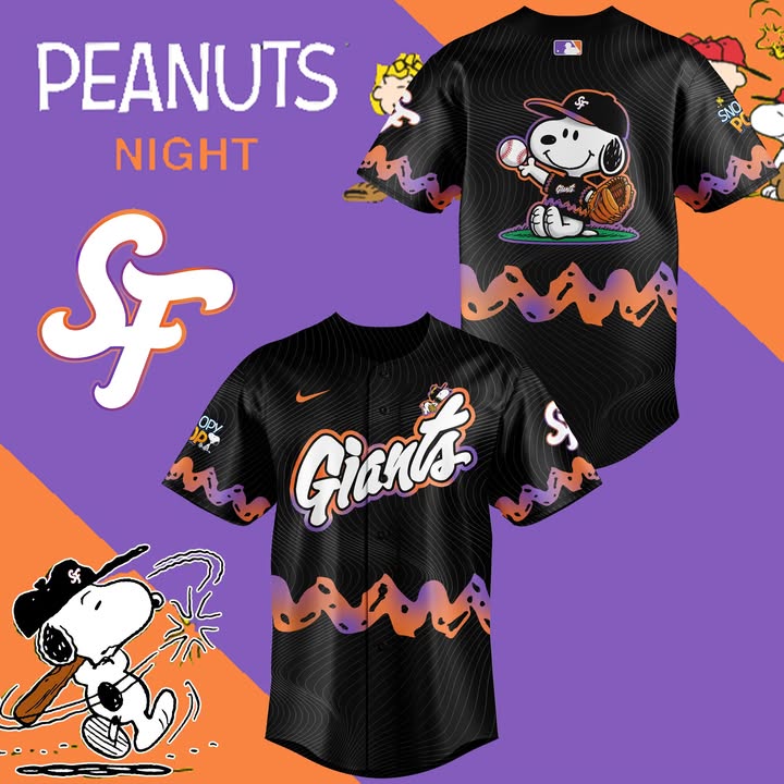 San Francisco Giants New City Connect x Peanuts Jers Unique Baseball Gifts