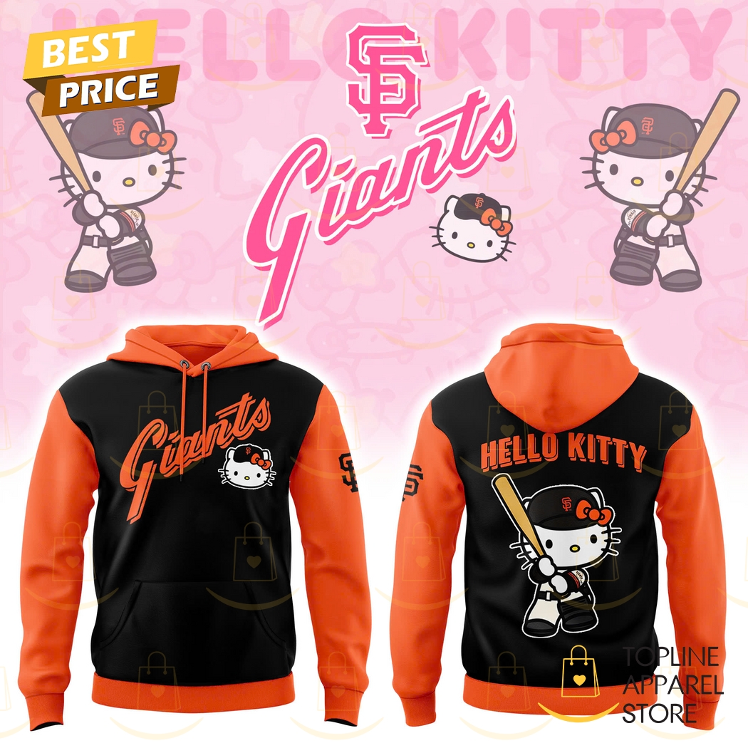 San Francisco Giants x Hello Kitty Orange Hoodie Gift For Sport Music Fans