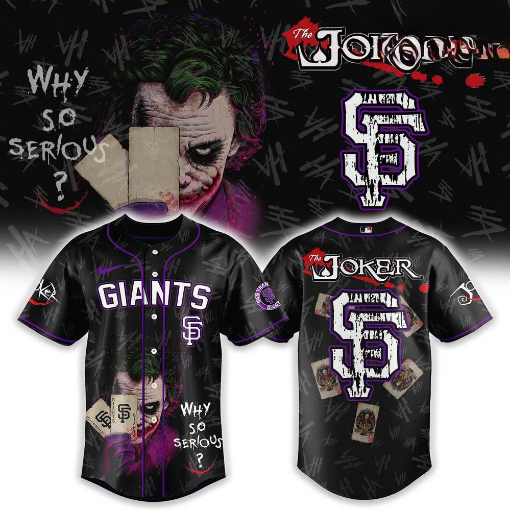 San Francisco Giants x The Joker Why So Serious Special Baseball Jersey Gifts For The Basketball Enthusiast