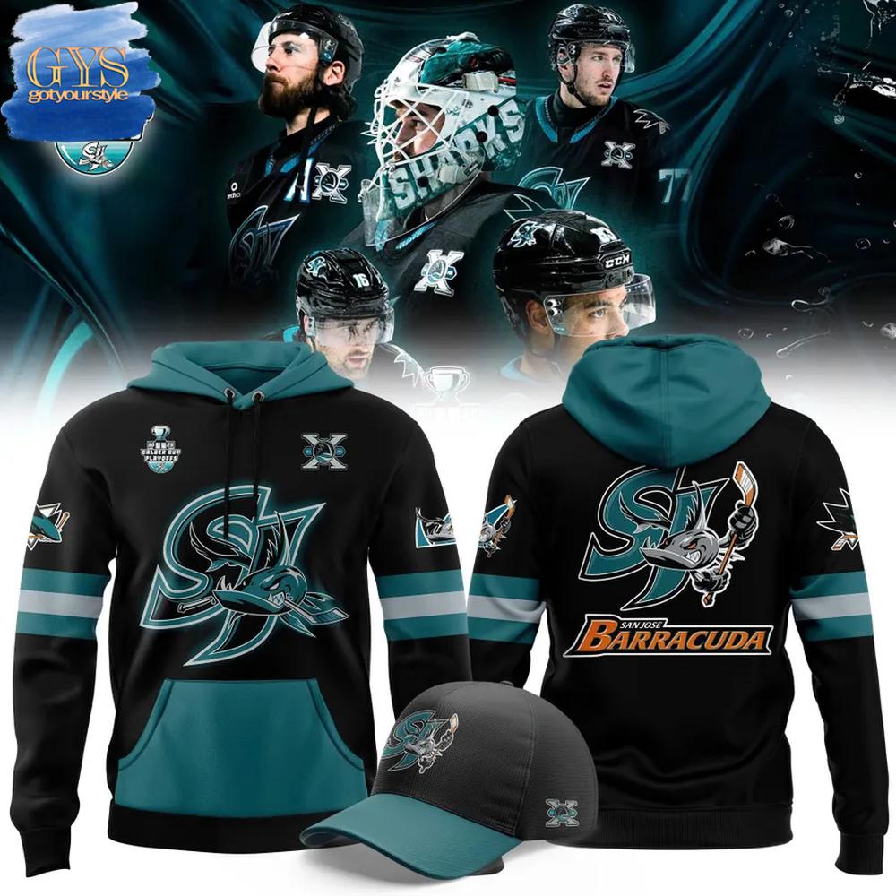 San Jose Barracuda Calder Cup Playoffs 2025 Hoodie Premium Merchandise