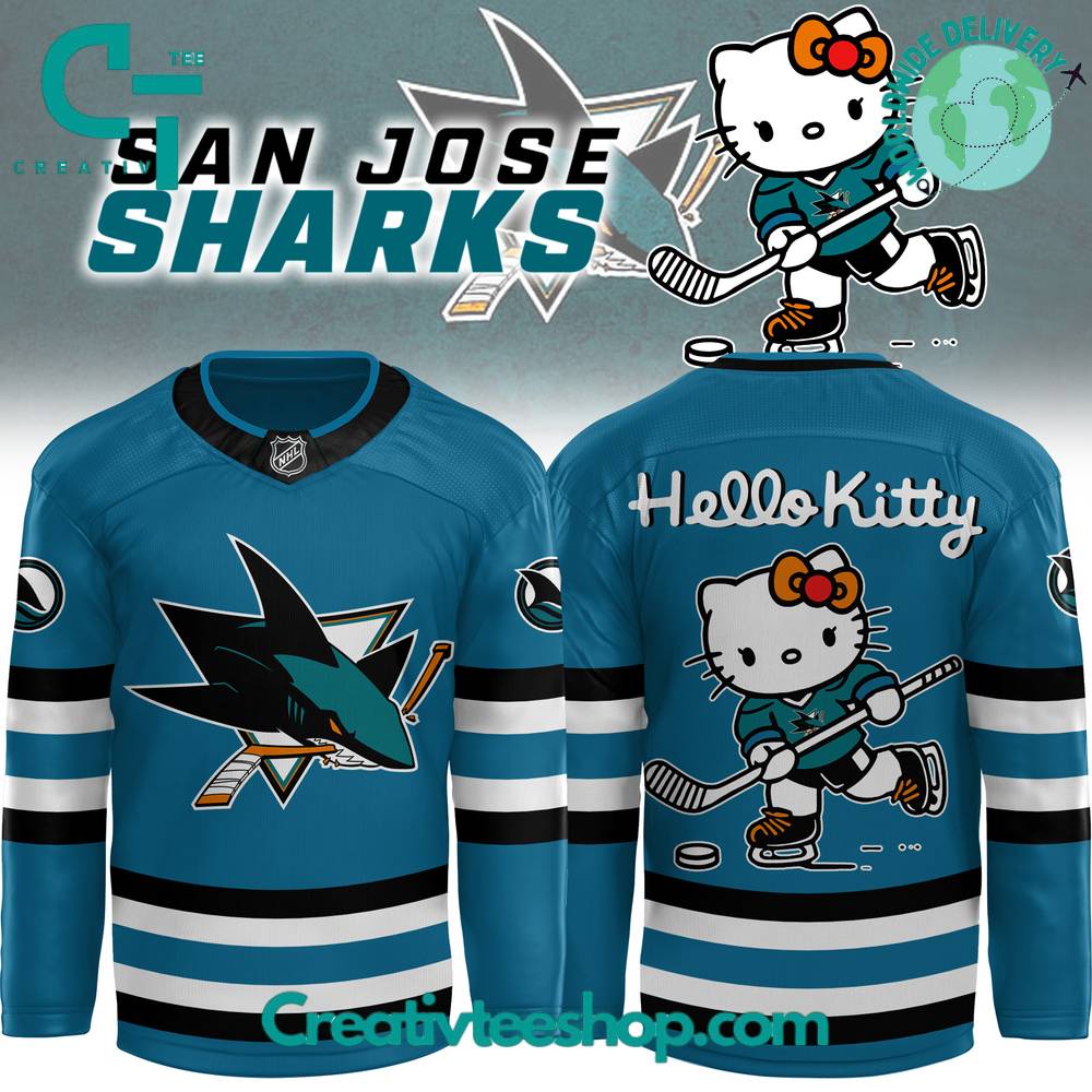San Jose Sharks x Hello Kitty Hockey Jersey