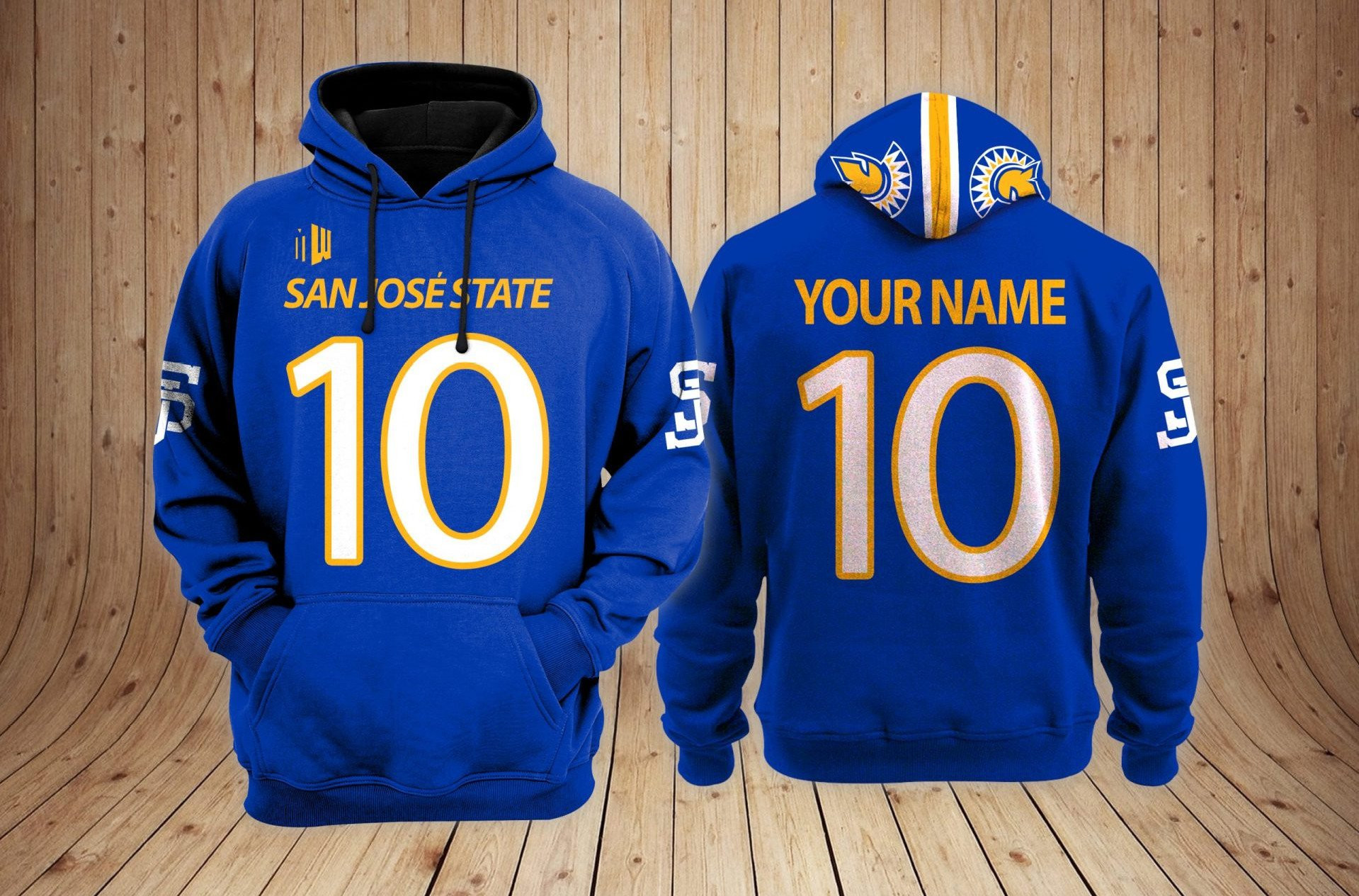 San Jose State Spartans Football Custom 3D printed Sweatshirt Hoodie Zipped Hoodie