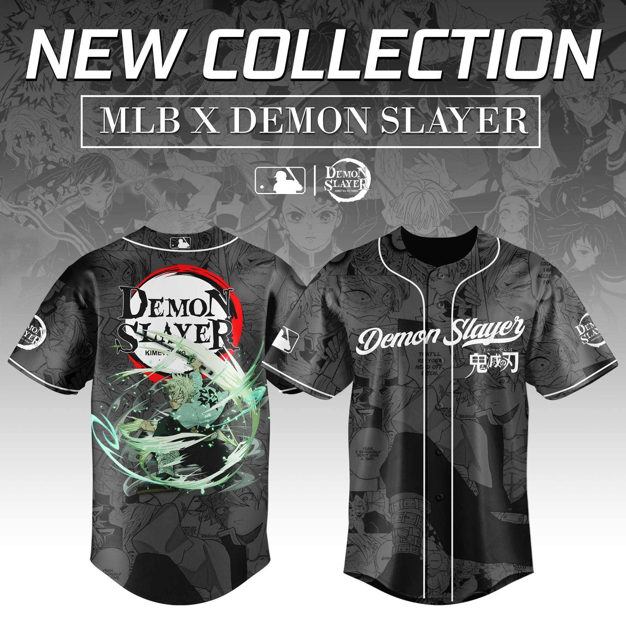Sanemi Shinazugawa Slayer x MLB Baseball Jersey Editions  Gift For Anime Lovers