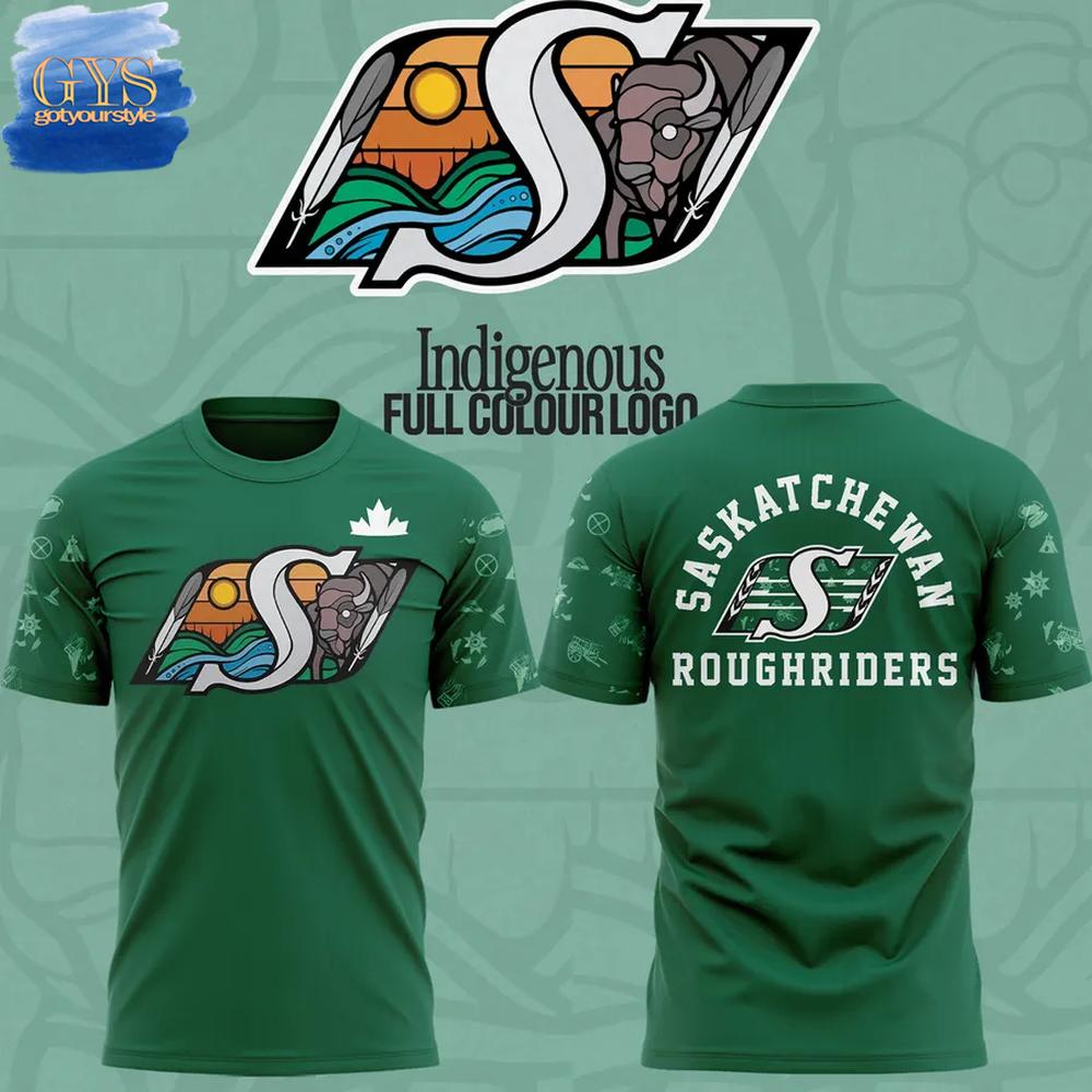 Saskatchewan Roughriders 2025 Indigenous Heritage T-Shirt Premium Merchandise