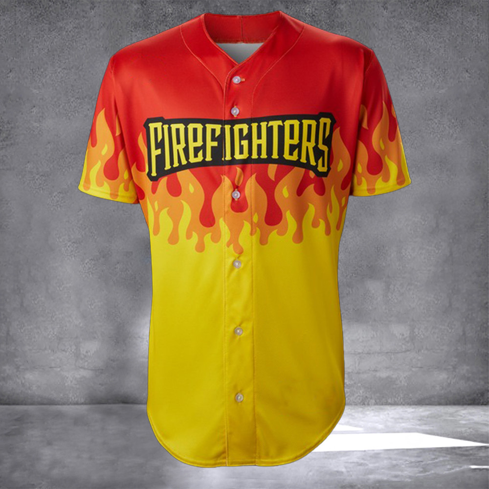 Savannah Bananas Jersey Firefighters EvoShield Jersey Baseball Fan Gifts For Him