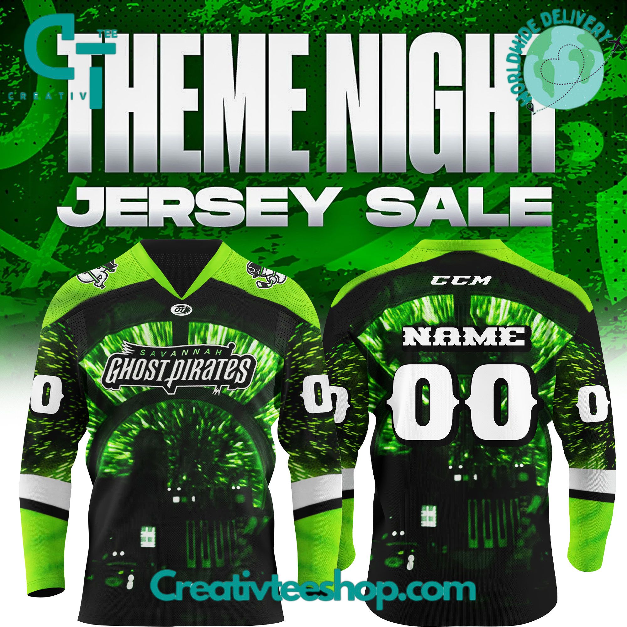 Savannah Ghost Pirates Star Wars 2025 Special Hockey Jersey
