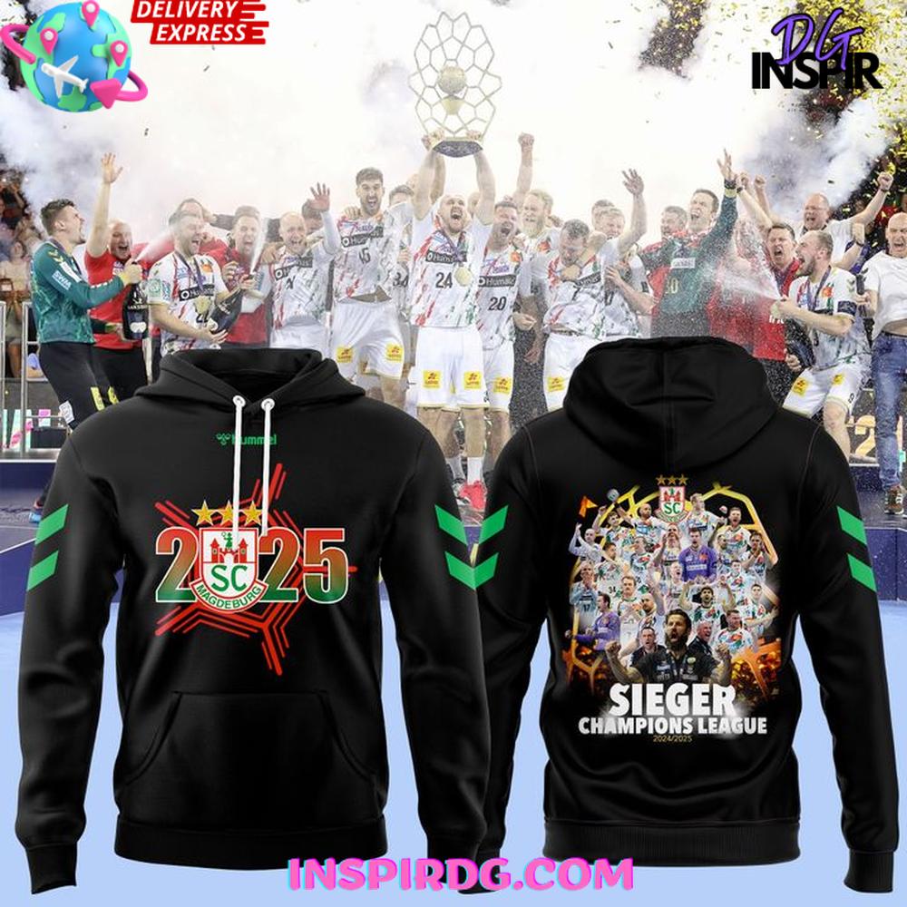 SC Magdeburg EHF Champions League 2024-25 Hoodie Premium Merchandise
