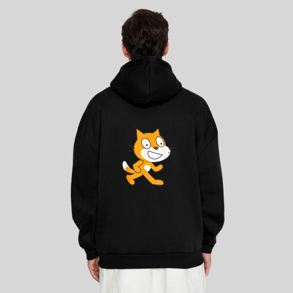 Scratch Programming Language Official Mascot Cat Hoodie