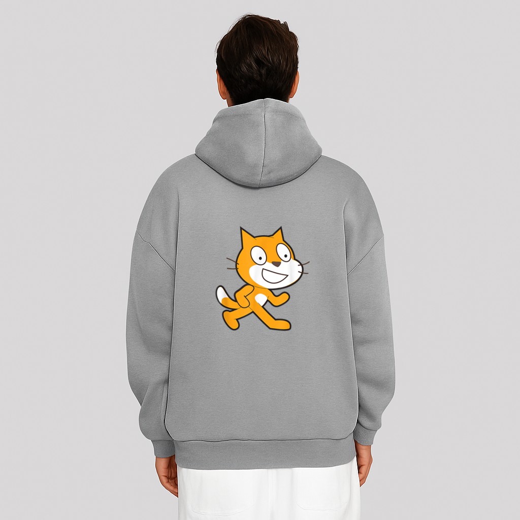 Scratch Programming Language Official Mascot Cat Hoodie