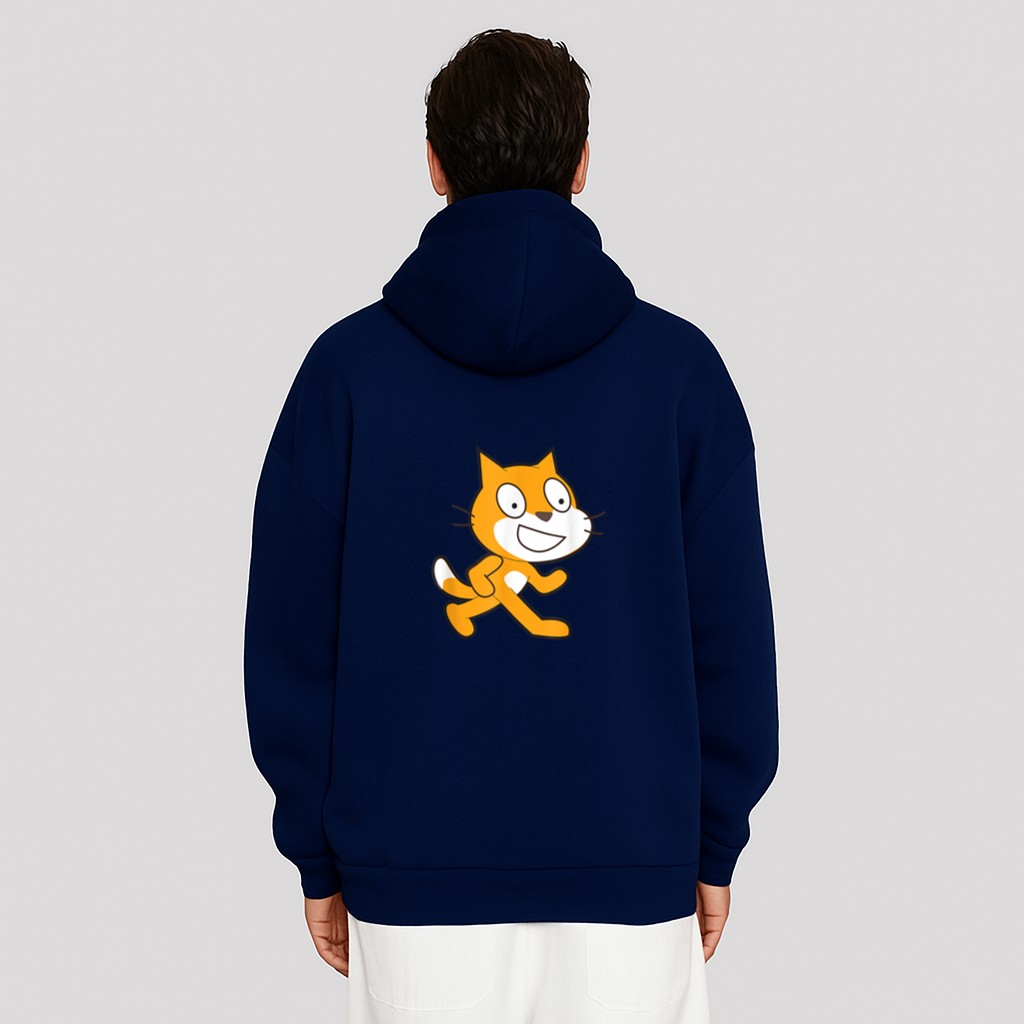 Scratch Programming Language Official Mascot Cat Hoodie