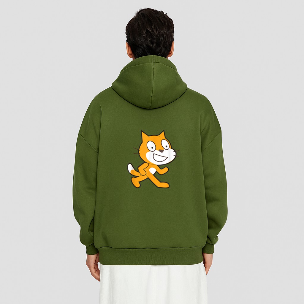 Scratch Programming Language Official Mascot Cat Hoodie