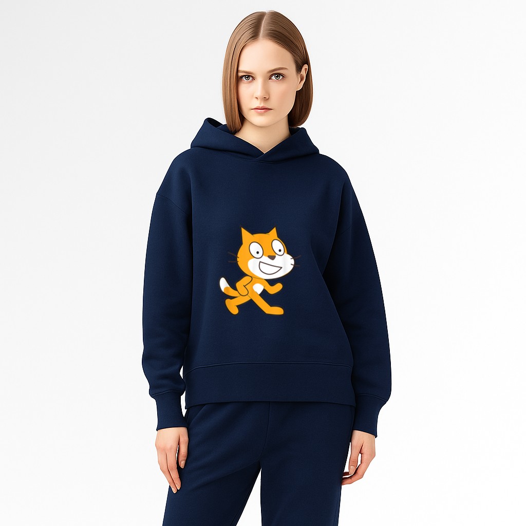 Scratch Programming Language Official Mascot Cat Hoodie