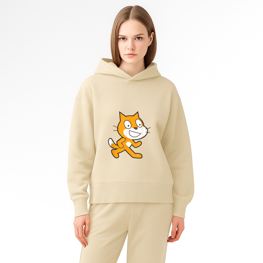 Scratch Programming Language Official Mascot Cat Hoodie