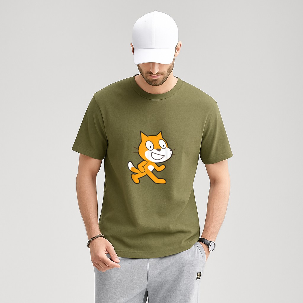 Scratch Programming Language Official Mascot Cat T-Shirt