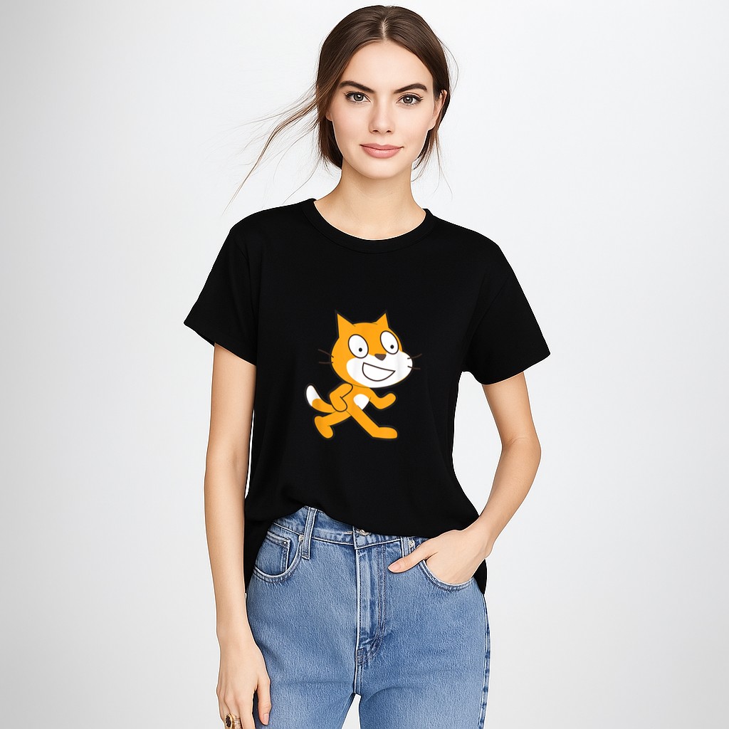 Scratch Programming Language Official Mascot Cat T-Shirt