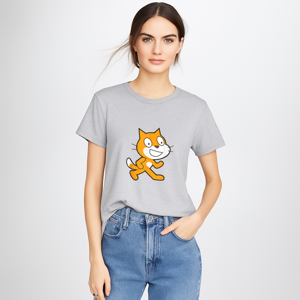 Scratch Programming Language Official Mascot Cat T-Shirt