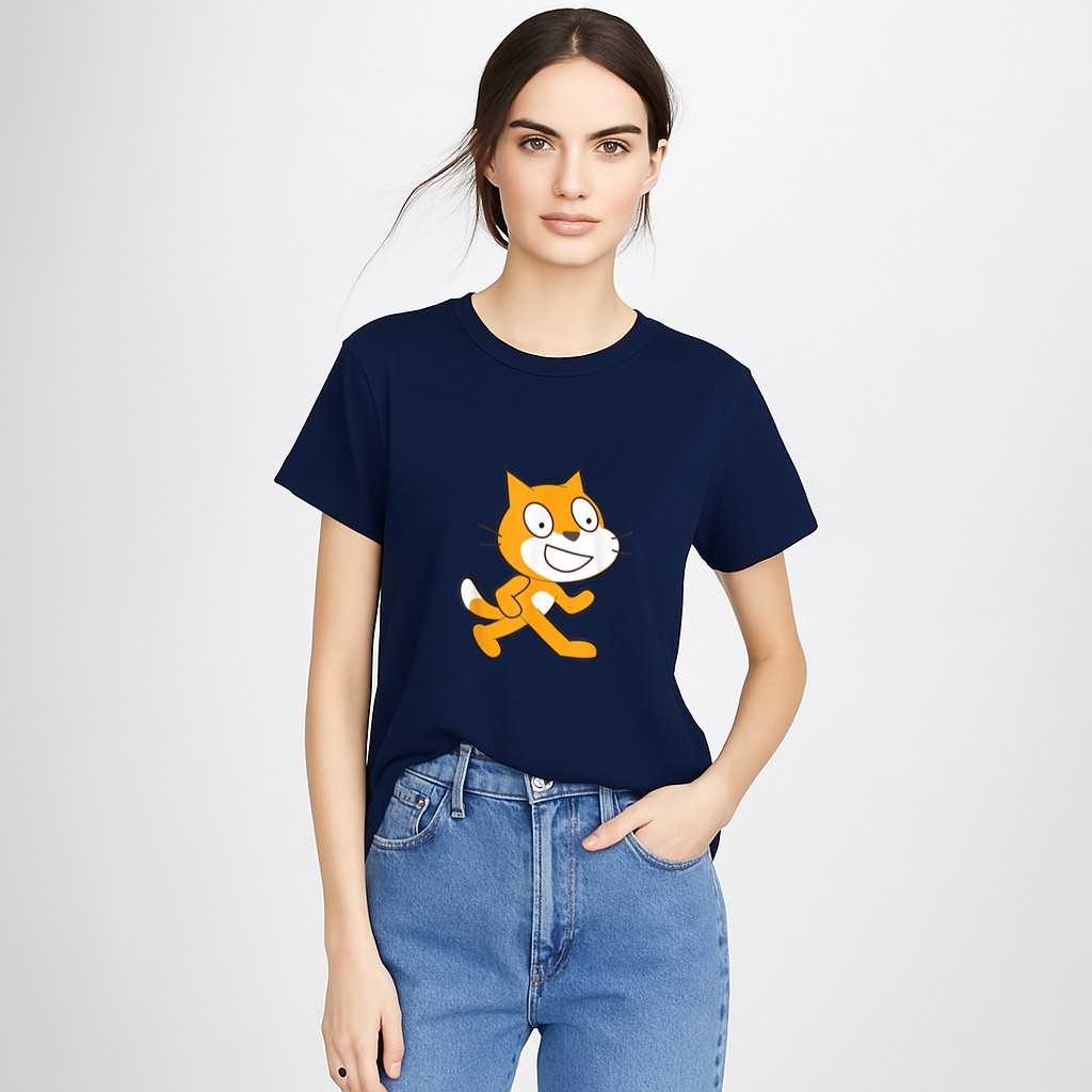 Scratch Programming Language Official Mascot Cat T-Shirt