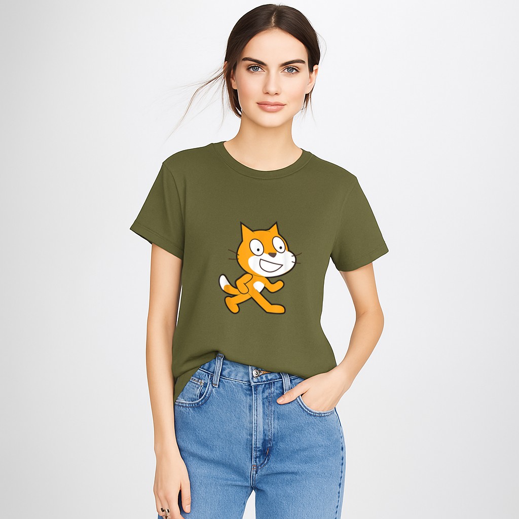 Scratch Programming Language Official Mascot Cat T-Shirt