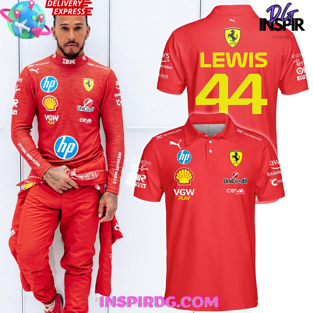 Scuderia Ferrari F1 Lewis 44 Special Polo Shirt
