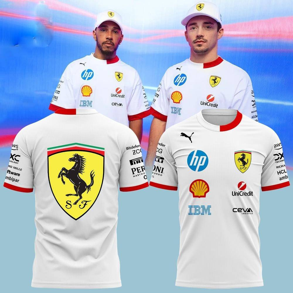 Scuderia Ferrari HP Uniform T-Shirt Gift For Golfer Dad