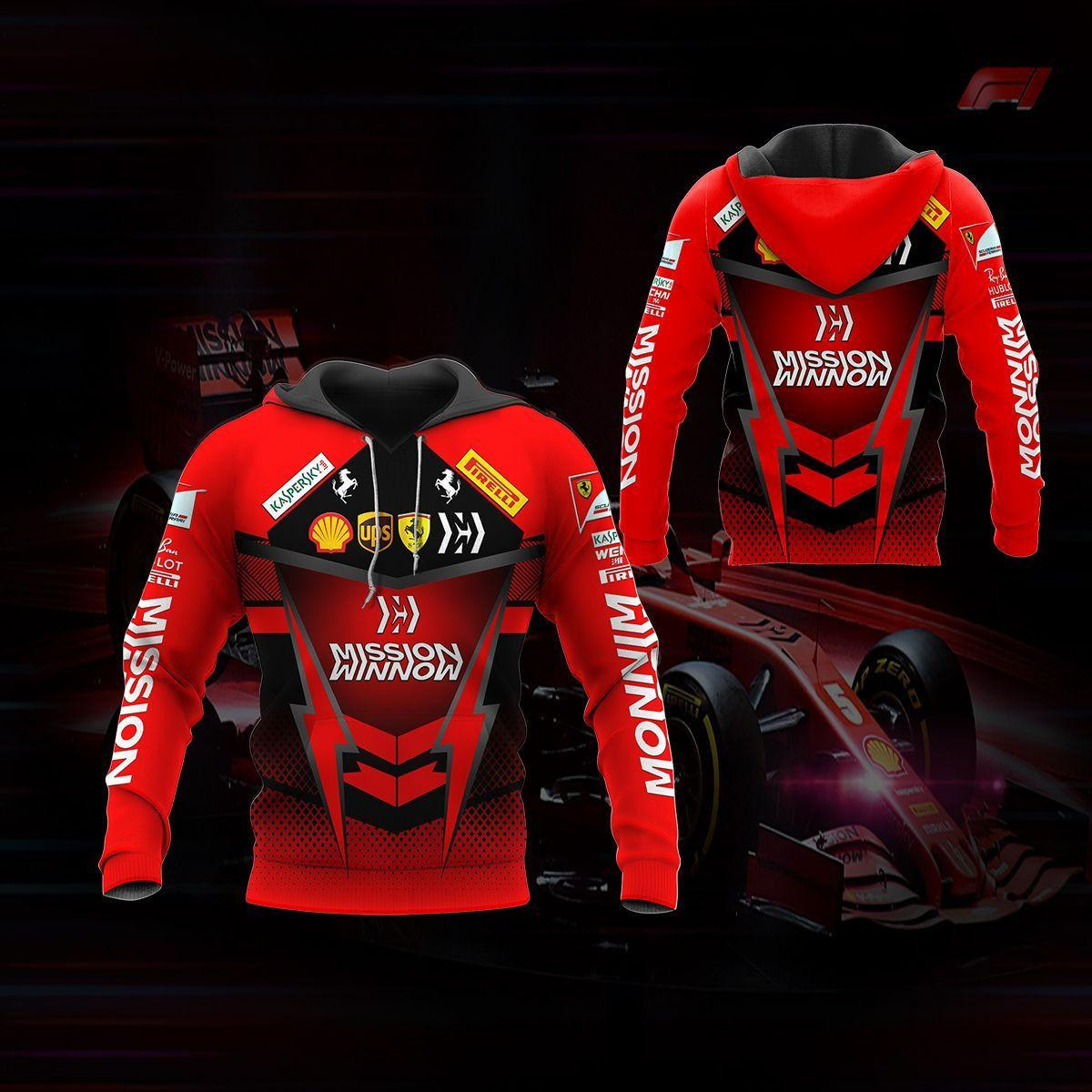 Scuderia Ferrari Shirt Fan Gift 95 Version Unisex 3d Hoodie Zip Hoodie