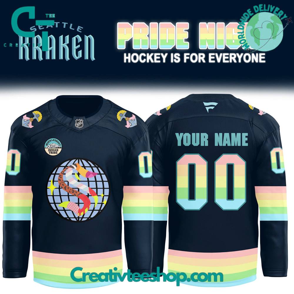Seattle Kraken x 2024 NHL Pride Night Hockey Jersey