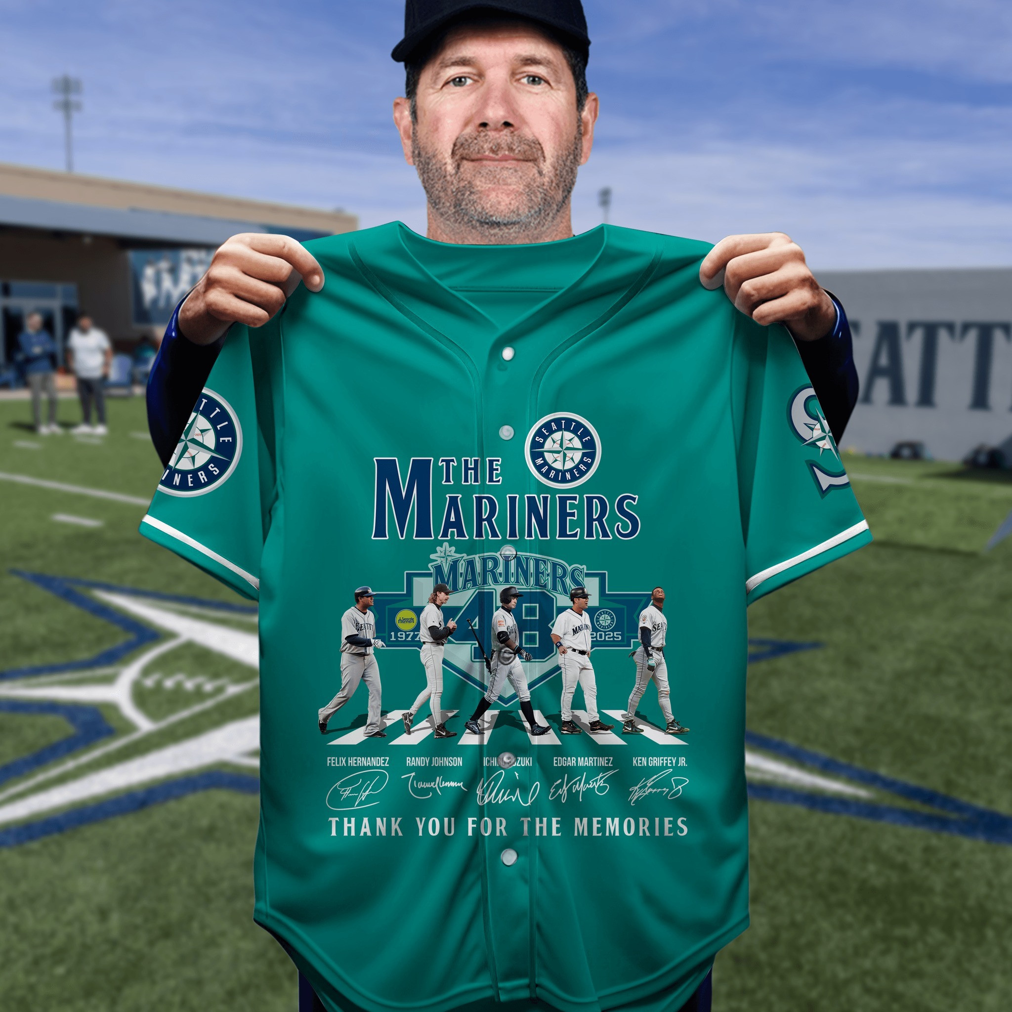 Seattle Mariners 48Th Anniversary 1977-2025 Jersey Thank You For The Memories Fan Gifts