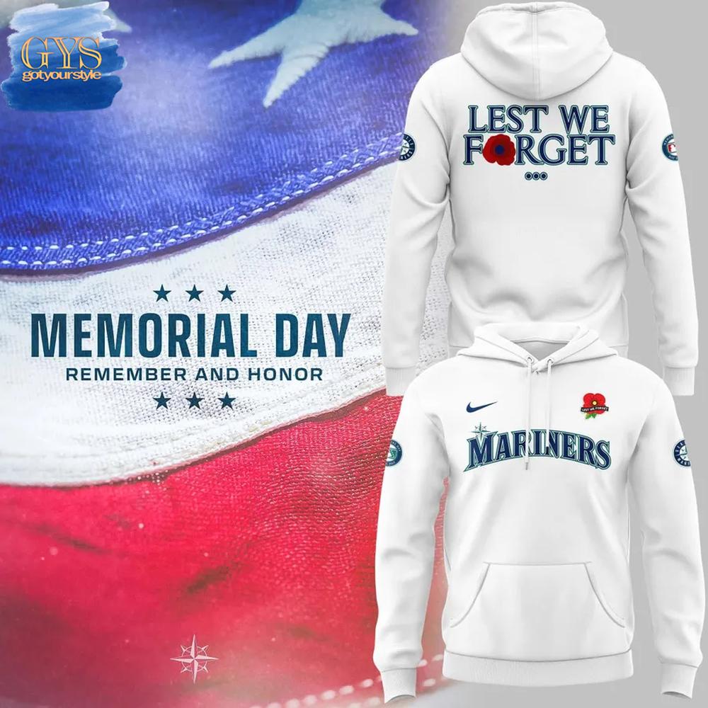 Seattle Mariners Memorial Day Limited Edition Hoodie Premium Merchandises