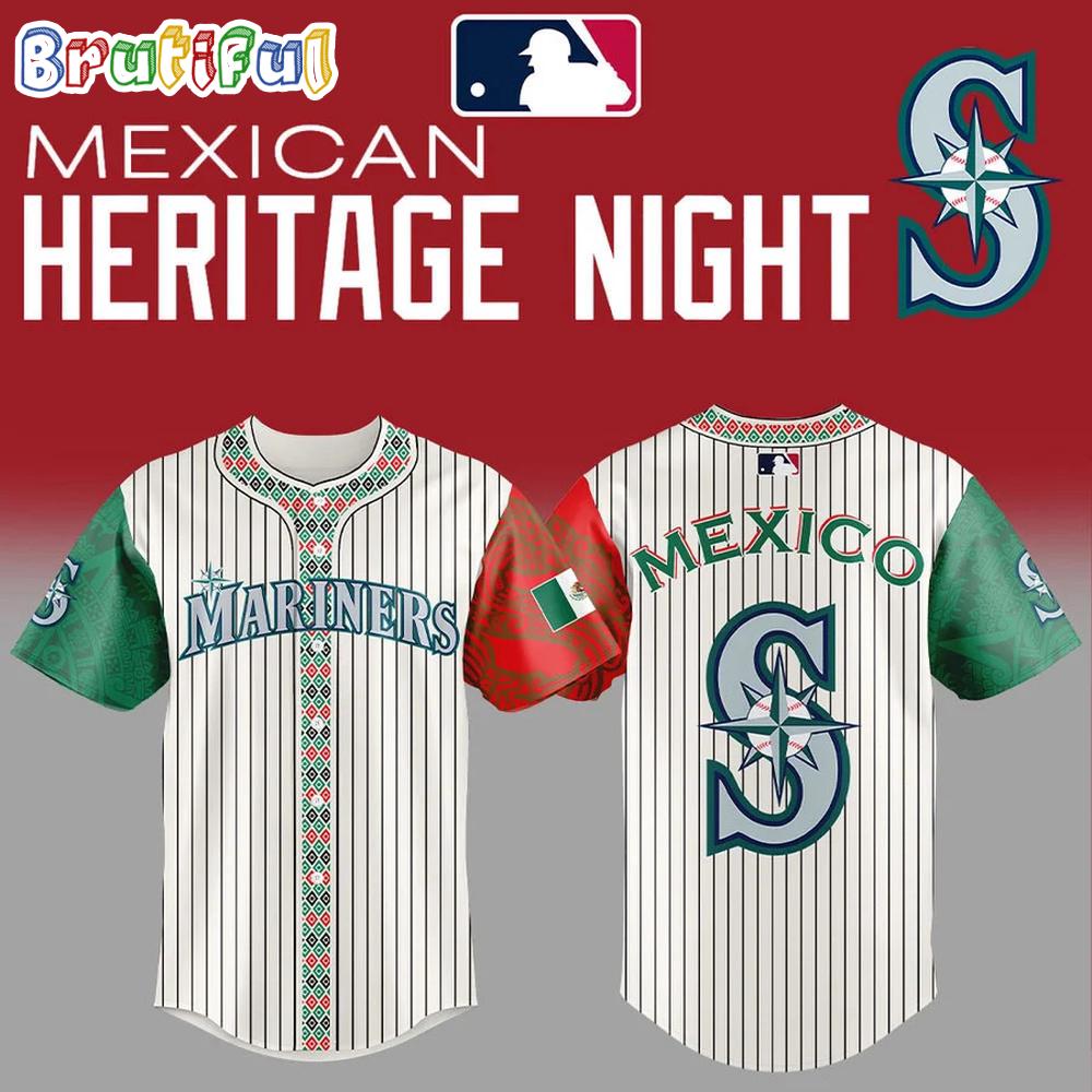 Seattle Mariners Mexican Heritage Night Baseball Jersey