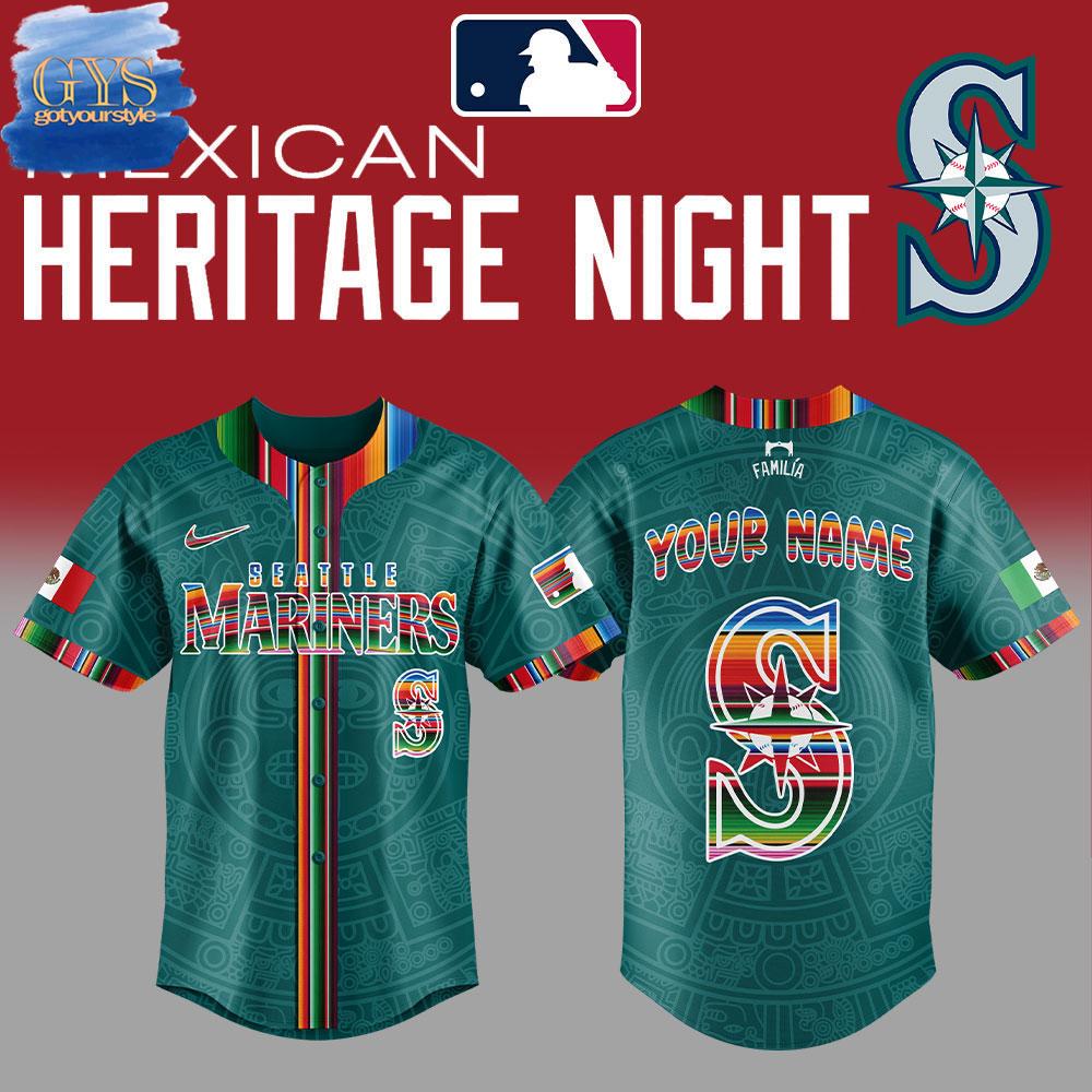 Seattle Mariners Mexican Heritage Night Special Baseball Jersey