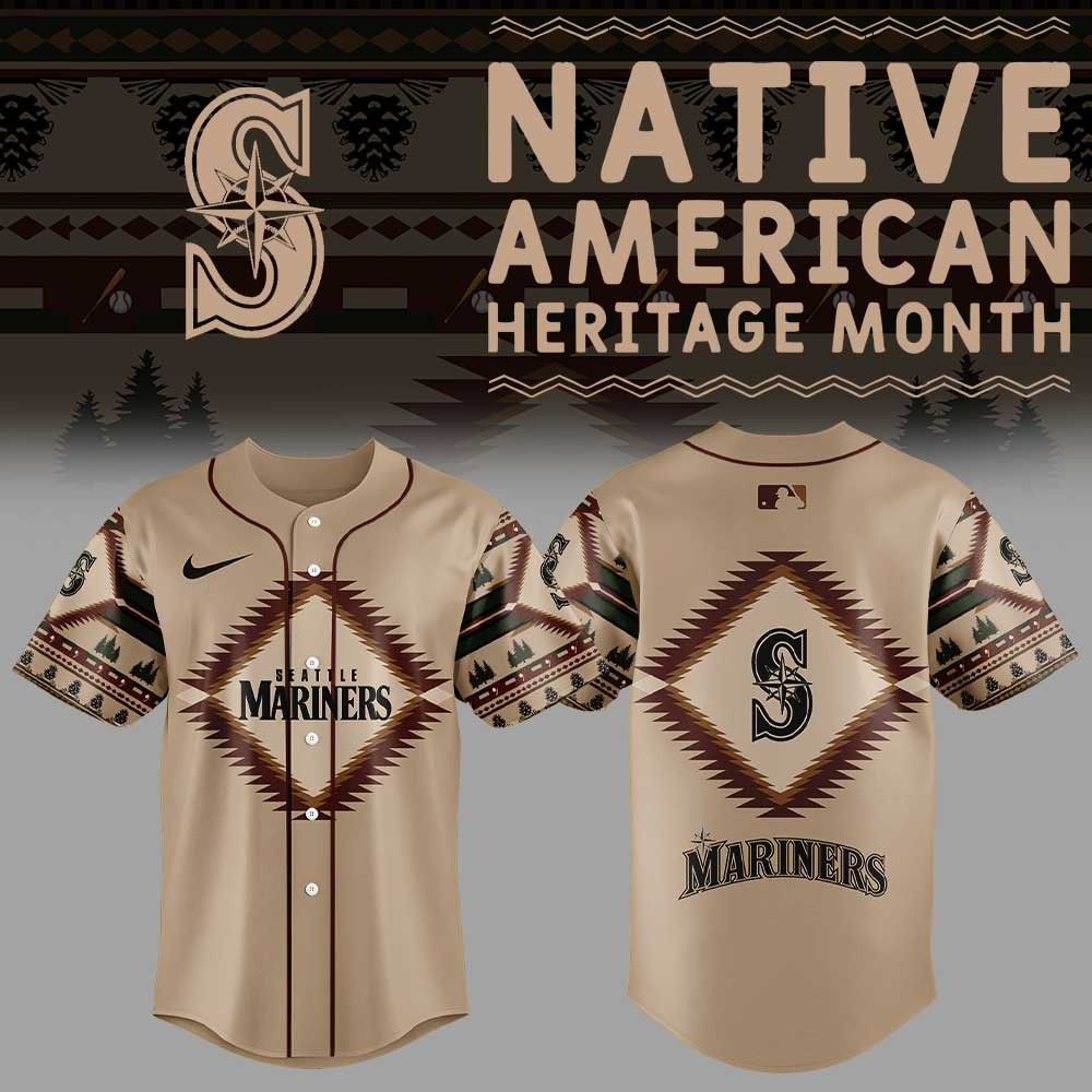 Seattle Mariners Native American Heritage Month Jersey Best Gifts For Seattle Mariners Fans