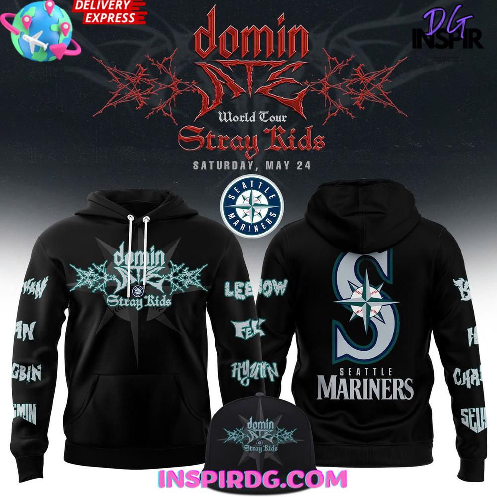 Seattle Mariners Stray Kids Dominate World Tour Special Hoodie Gift For Sport Music Fans