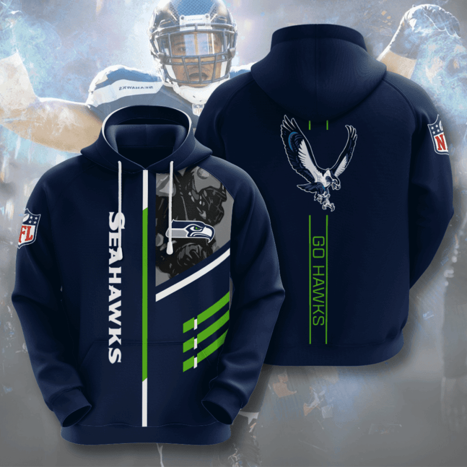 Seattle Seahawks American Football Hoodie  Zip Hoodie