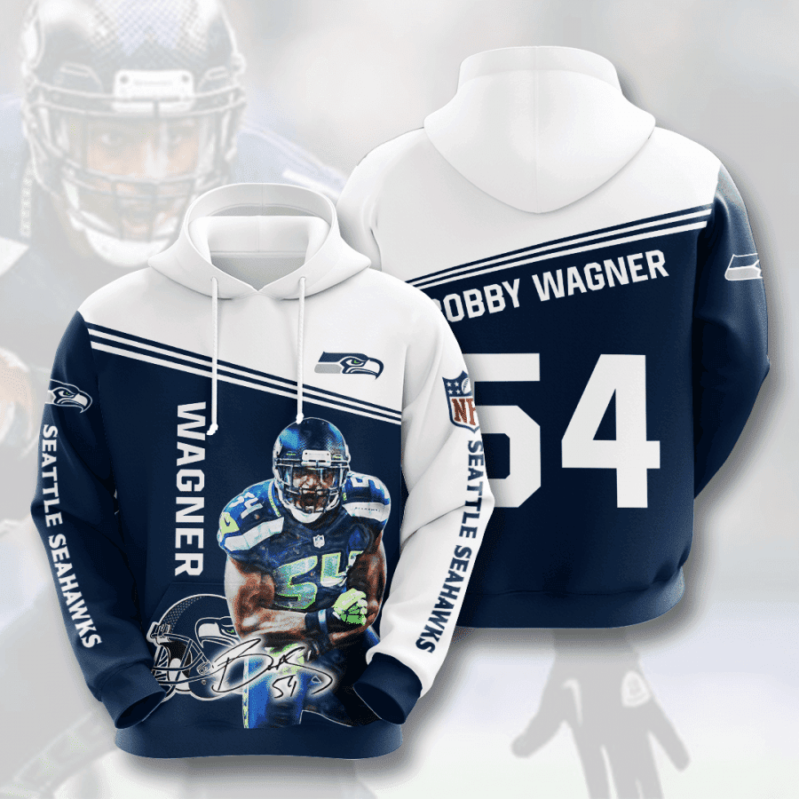 Seattle Seahawks Bobby Wagner Hoodie  Zip Hoodie
