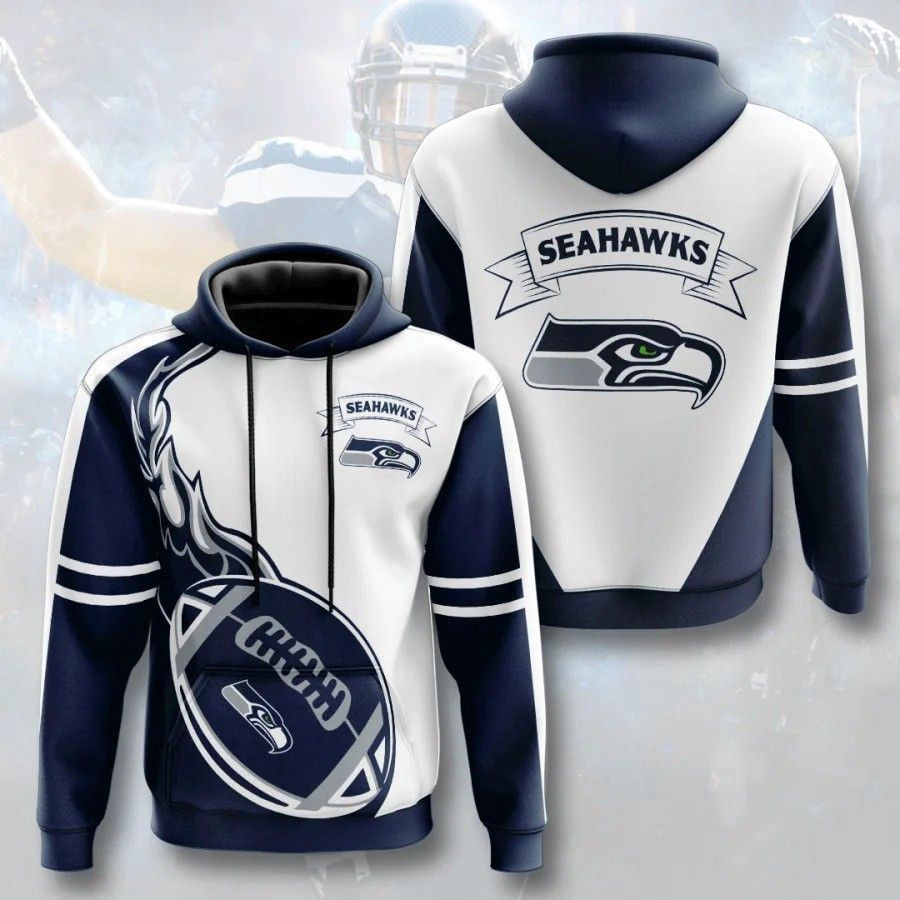 Seattle Seahawks Hoodie  Zip Hoodie Version 2104