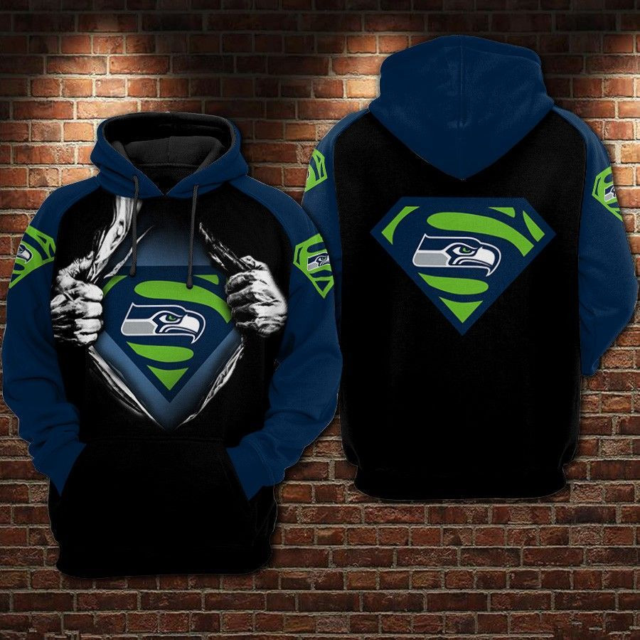 Seattle Seahawks Hoodie  Zip Hoodie Version 2116