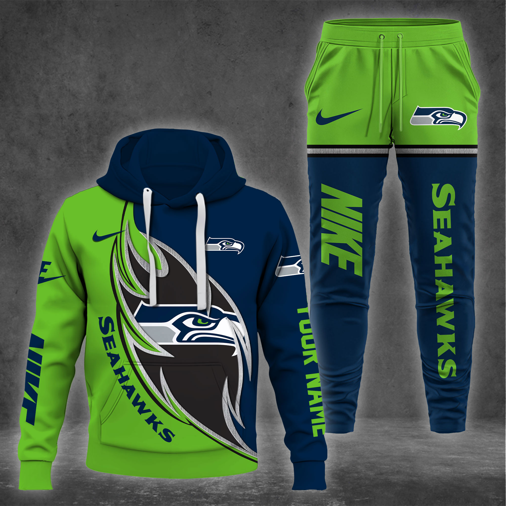 Seattle Seahawks NK Hoodie And Jogger ,Sport Hoodie Tracksuit, NFL hoodie, NFL Joggers Gift For Sport Music Fans