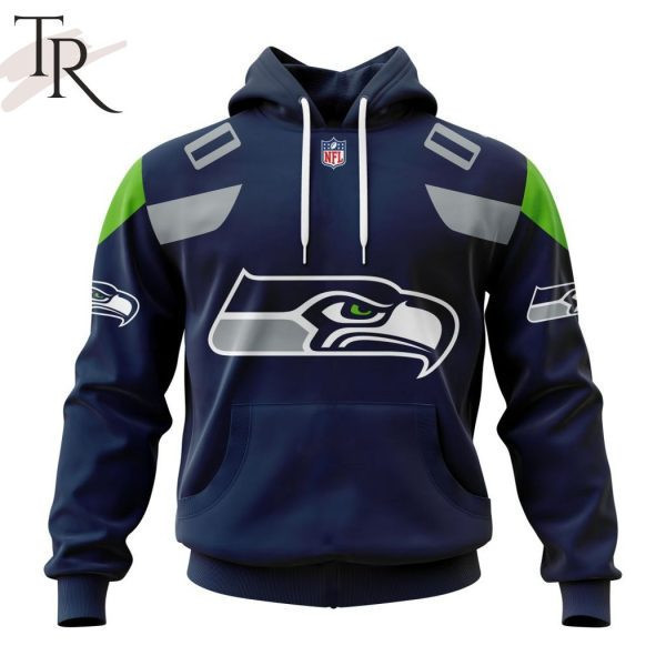 Seattle Seahawks Personalized Name And Number NFL 3D Hoodie Version 88