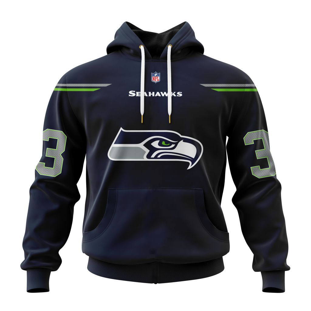 Seattle Seahawks Specialized Design Personalized Letters Number V24101202 Hoodie