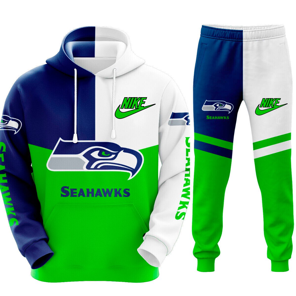 Seattle Seahawks Superior NFL Team Sport Hoodie Tracksuit, NFL hoodie, NFL Joggers Gift For Sport Music Fans