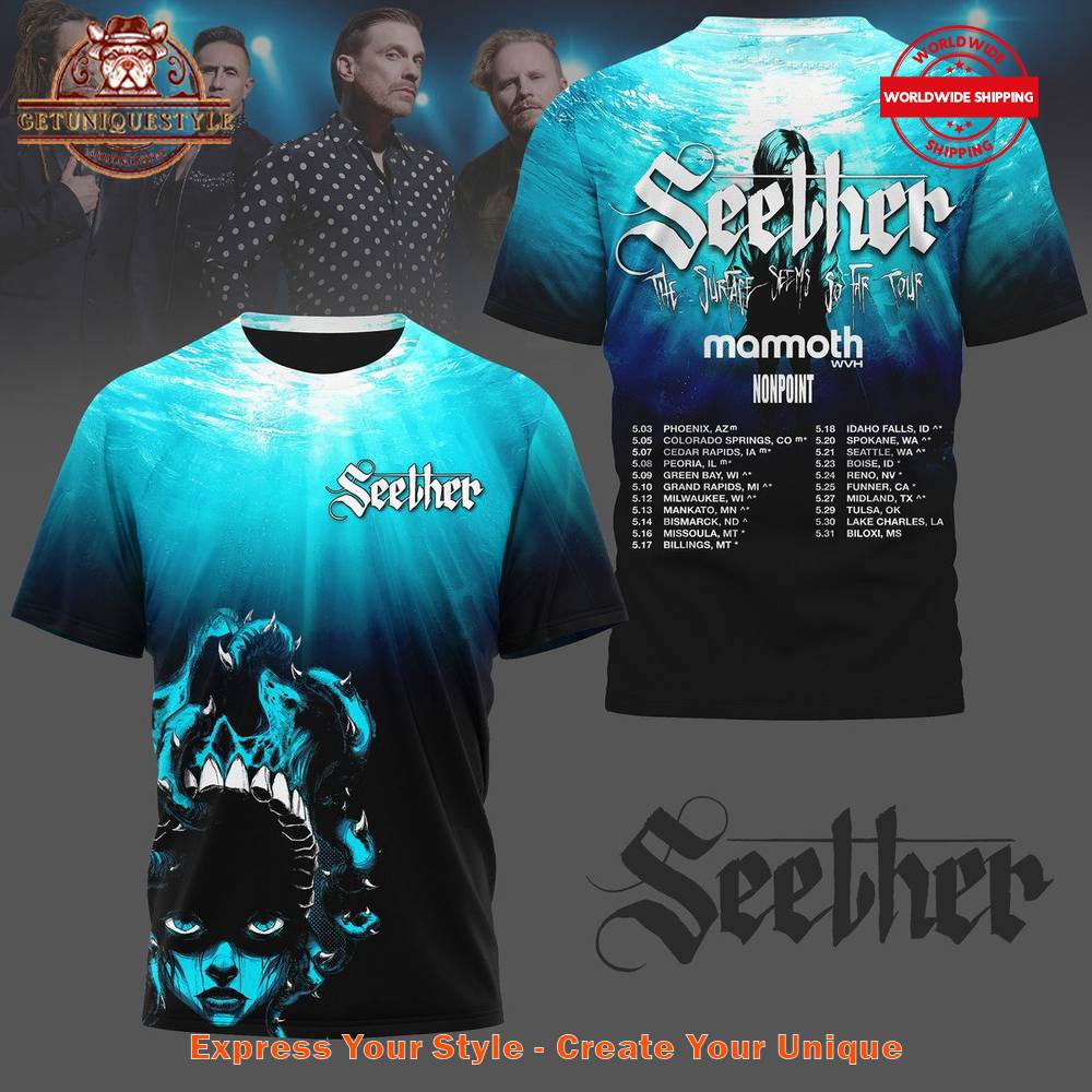 Seether The Surface Seems So Far Tour Shirt